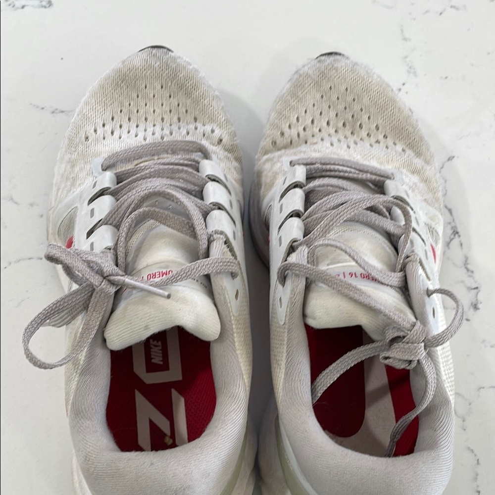 Nike White and Gray Running Shoes